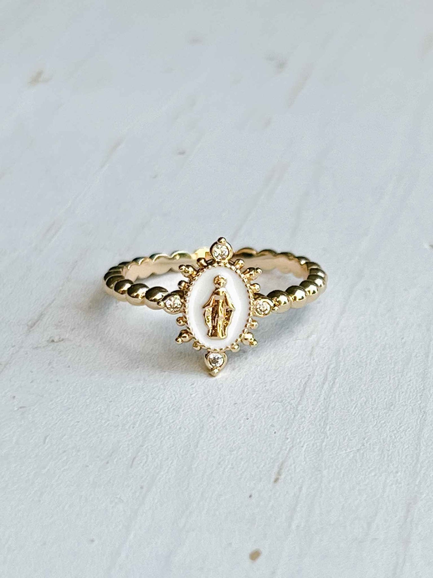 Lady Lourdes Ring- White