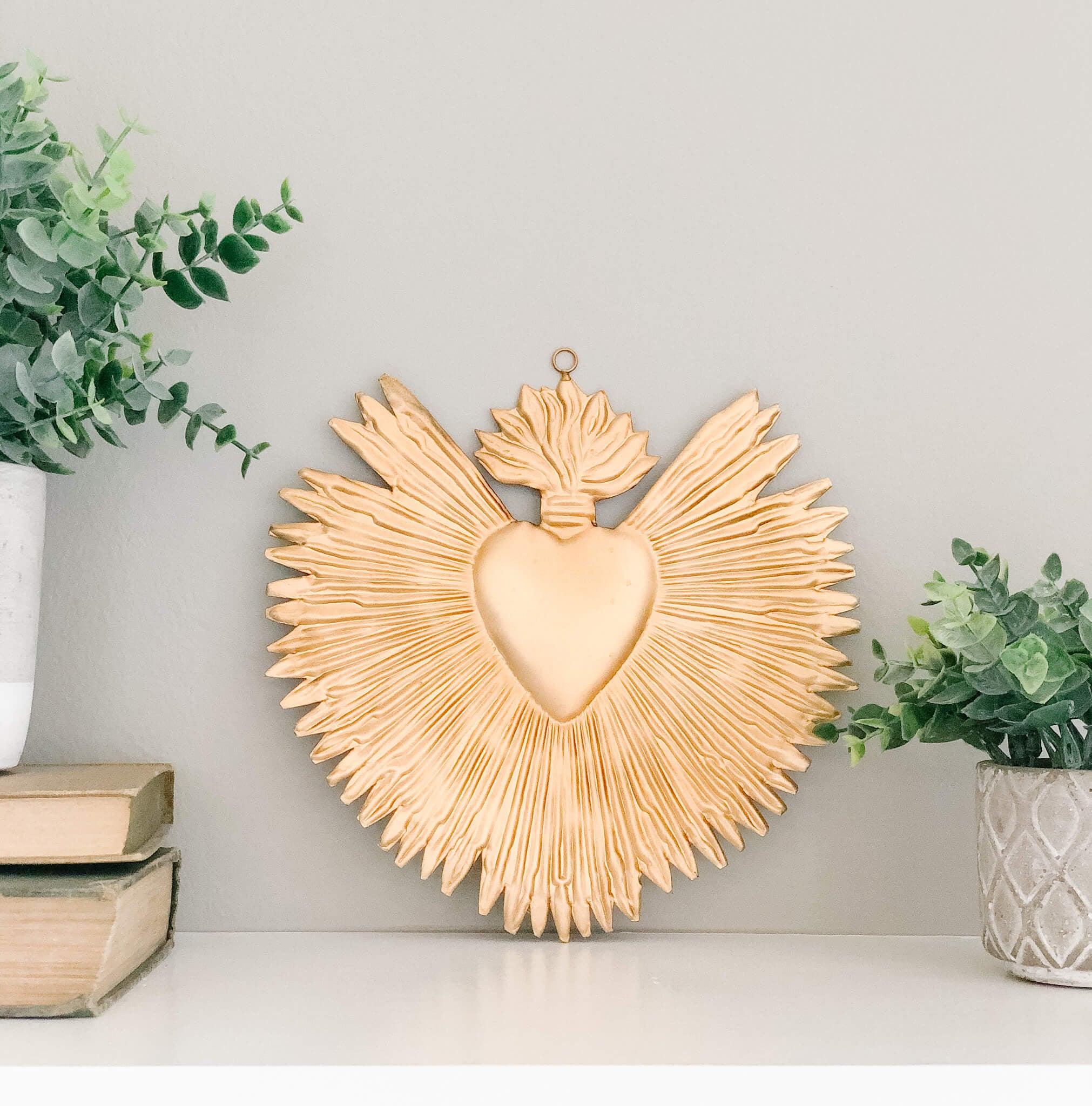 Large Sacred Heart Wall Medallion Catholic Home Decor House of Joppa