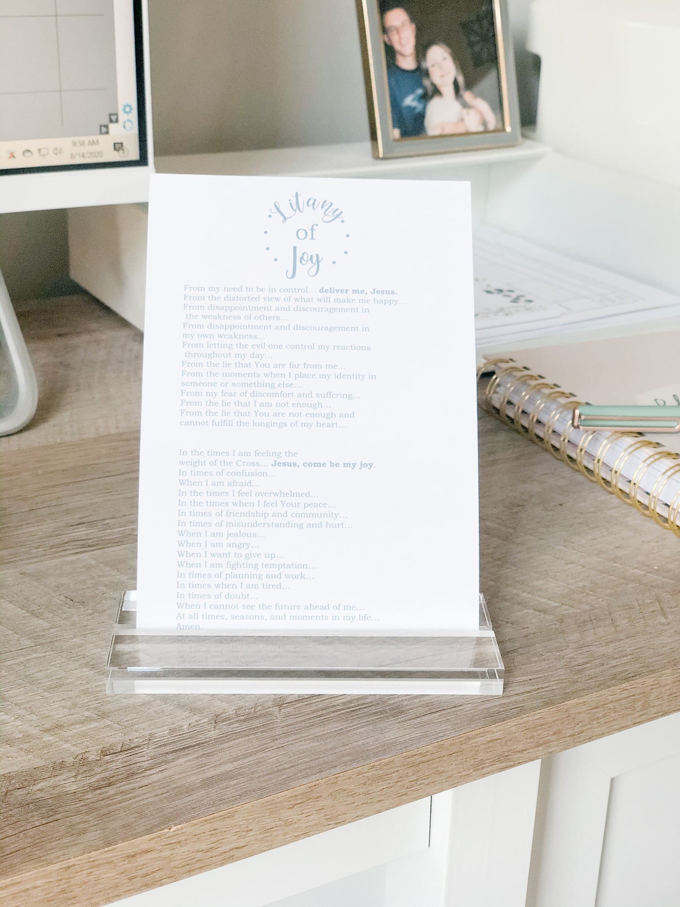 Litany of Joy -  Printable