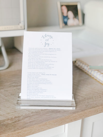 Litany of Joy -  Printable