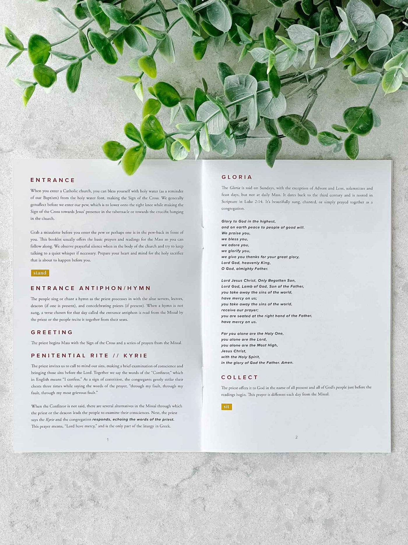 Mass Booklets