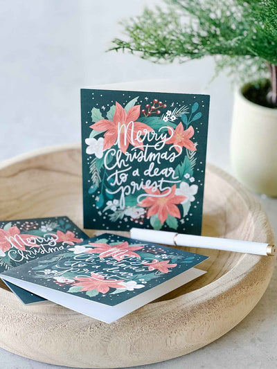 Merry Christmas Priest Card -Set of 6