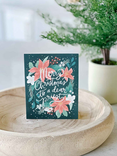Merry Christmas Priest Card -Set of 6