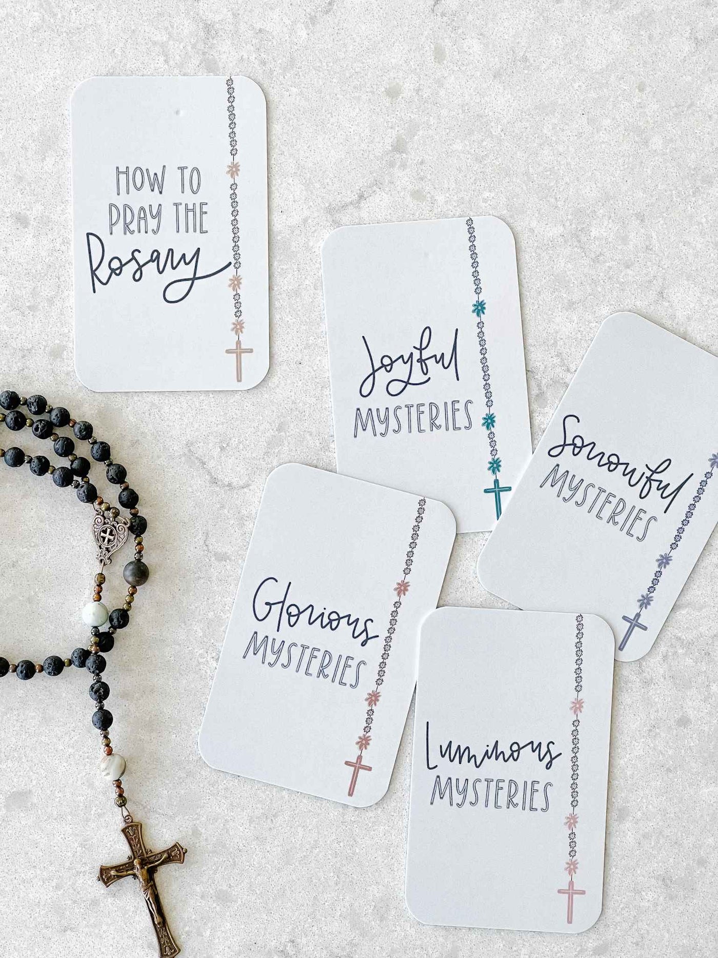 Mysteries of the Rosary Cards