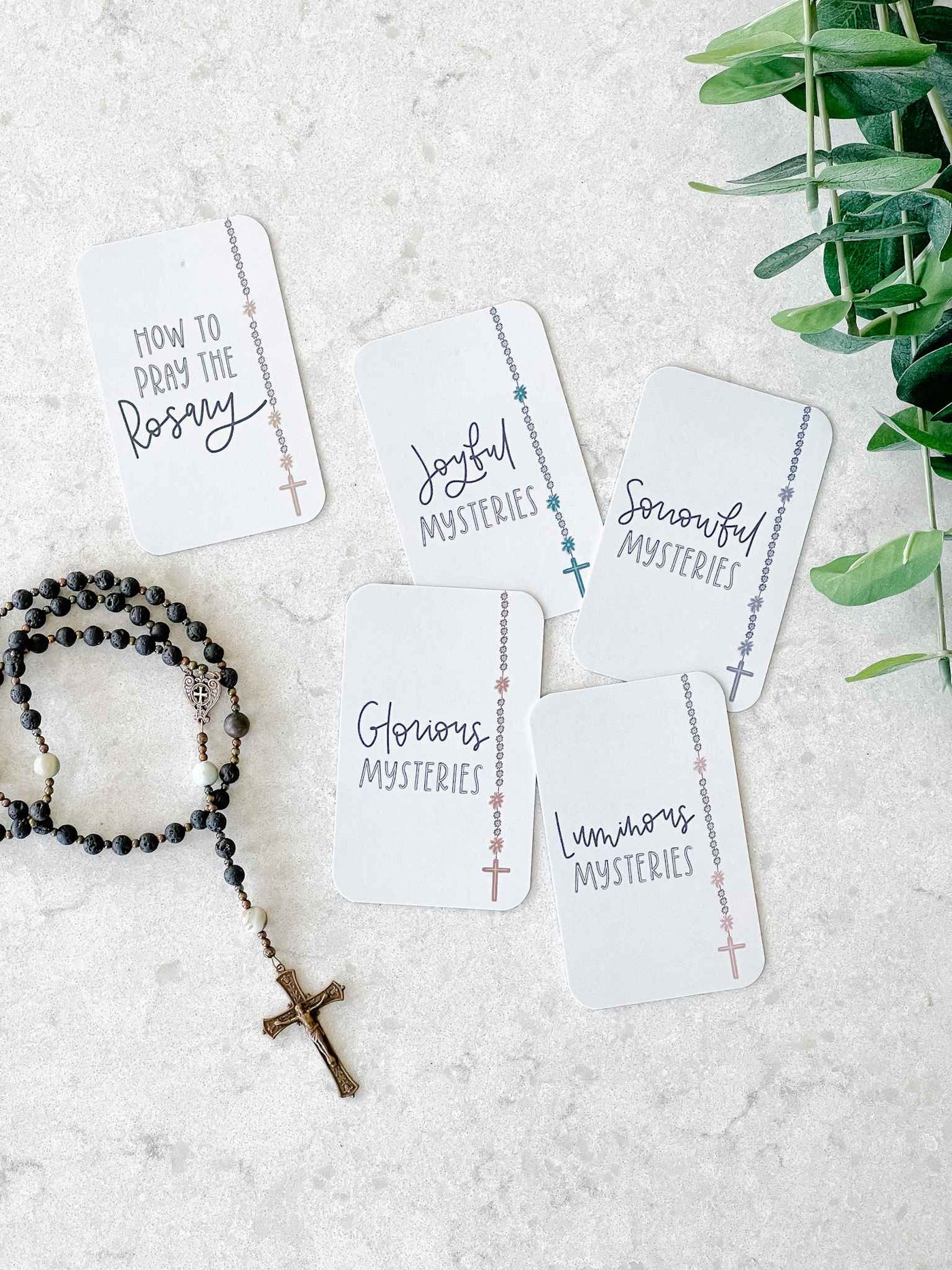 Mysteries of the Rosary Cards