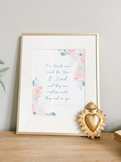 Restless Heart - St. Augustine Printable