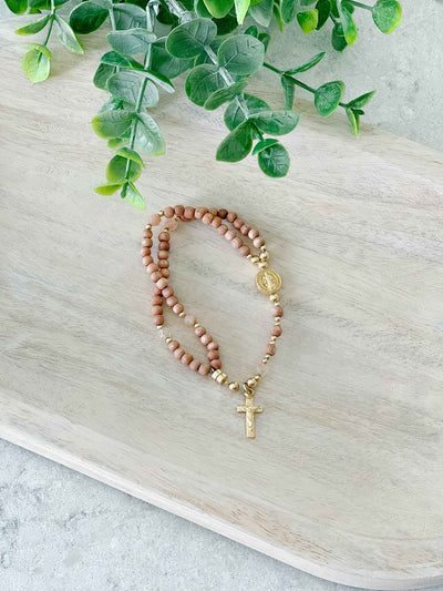 Rosewood - Full Rosary Bracelet