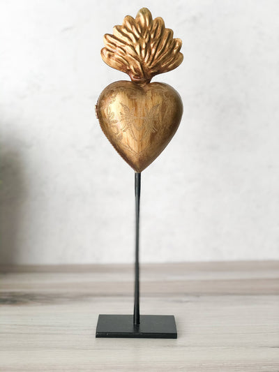 Sacred Heart on a Stand - Dark Base