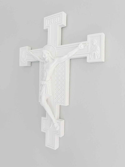 White Florentine Crucifix