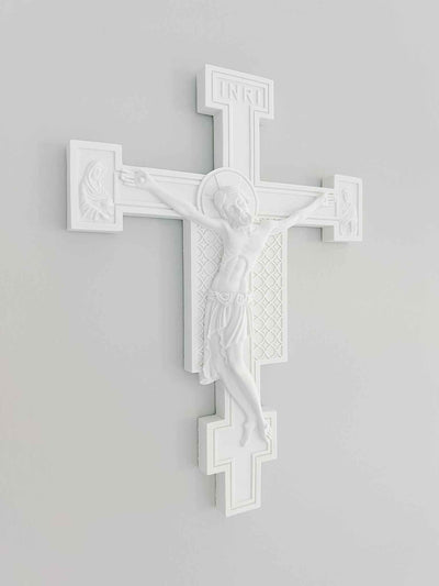 White Florentine Crucifix