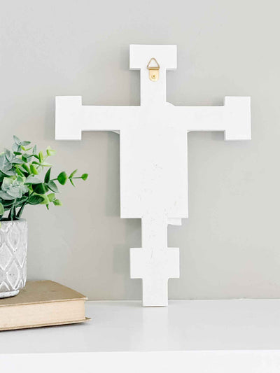 White Florentine Crucifix