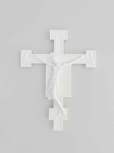 White Florentine Crucifix