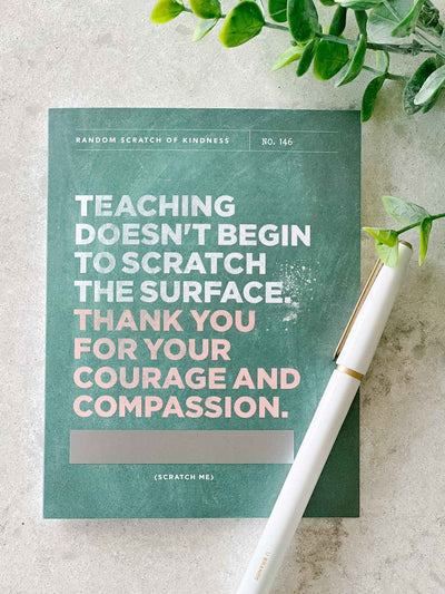 Scratch the Surface Teacher - Scratch Off Card