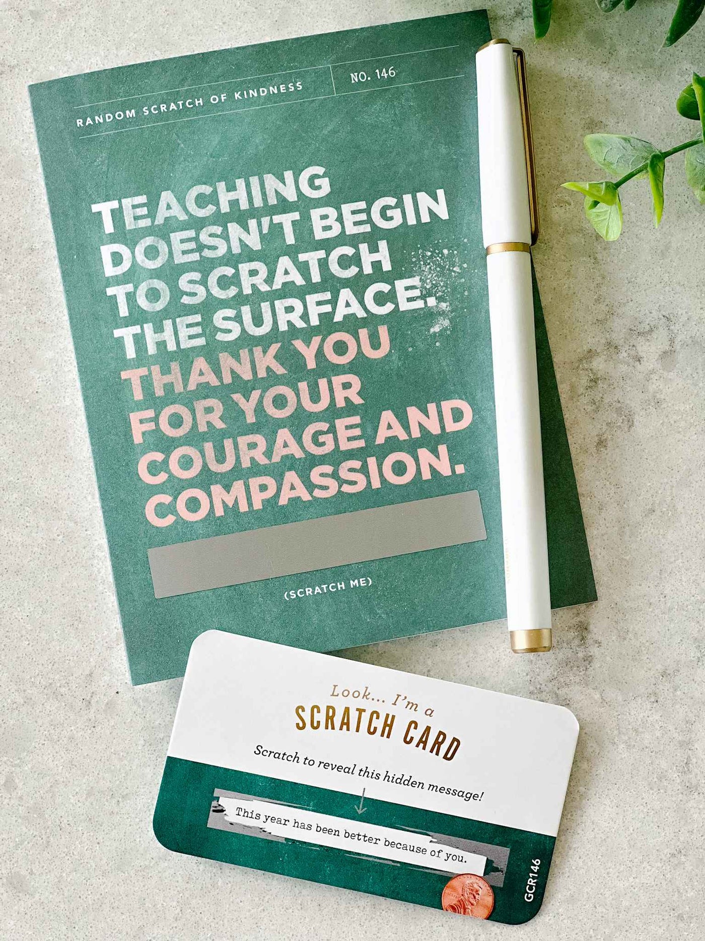Scratch the Surface Teacher - Scratch Off Card