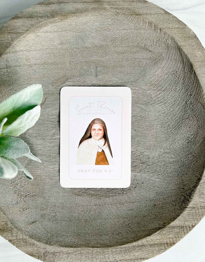St. Therese of Lisieux - Novena Rose Prayer Card