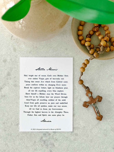 Stella Maris, Our Lady Star of the Sea - Prayer Card