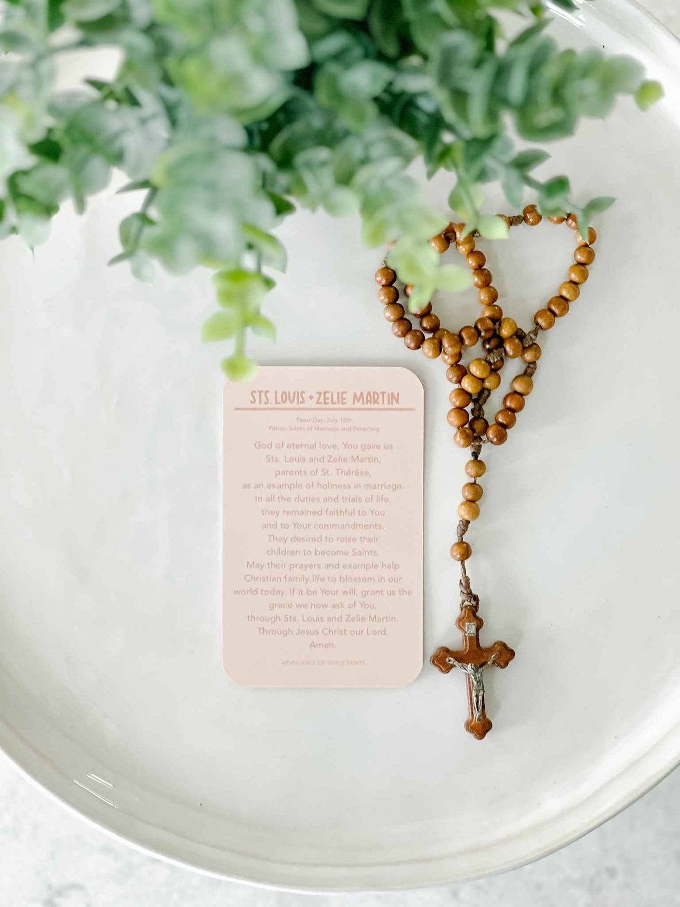 Sts. Louis and Zelie Martin - Prayer Card