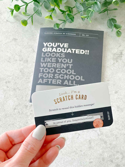 Too Cool For School Graduate - Scratch Off Card