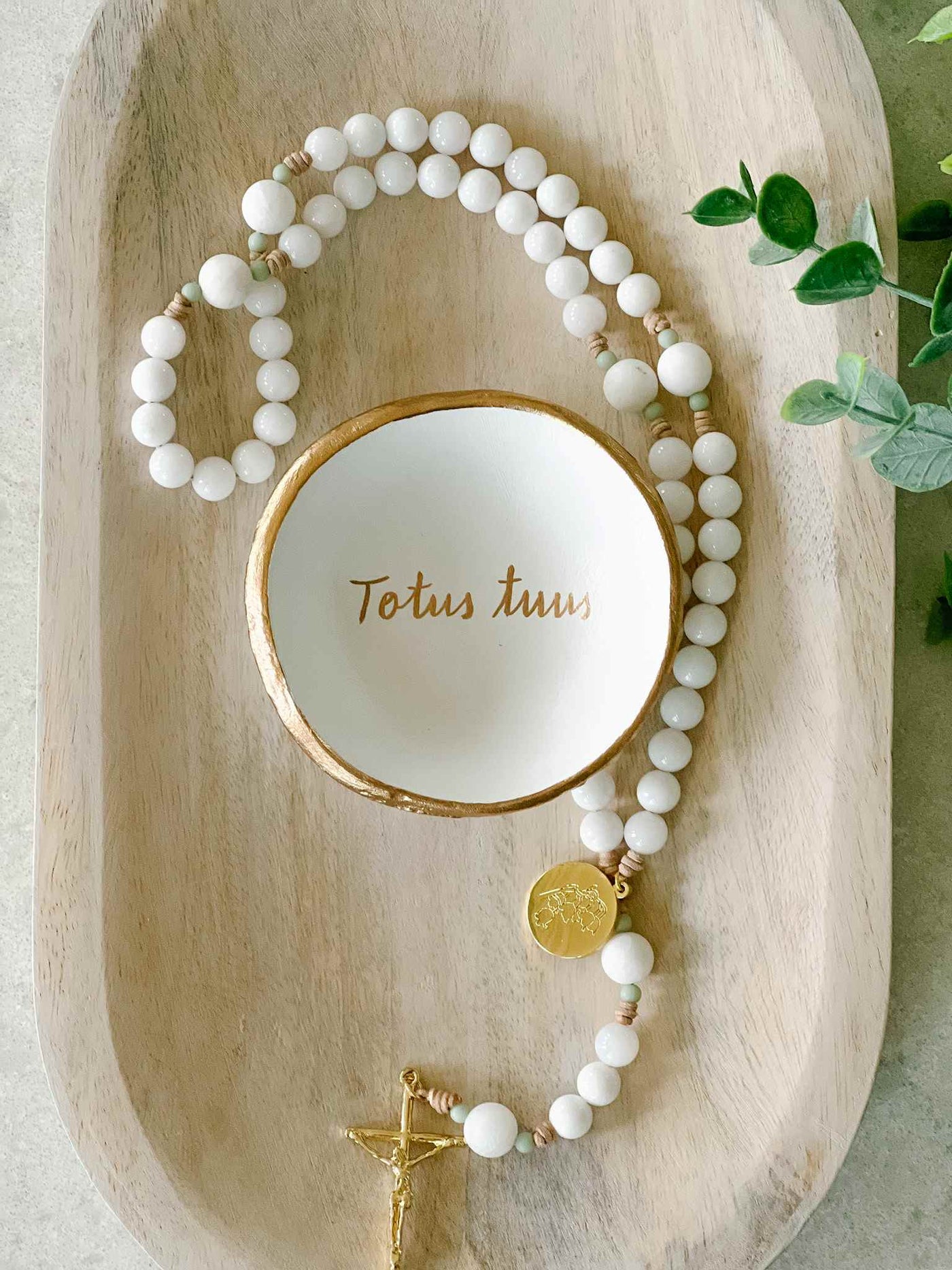 Totus Tuus Rosary Dish