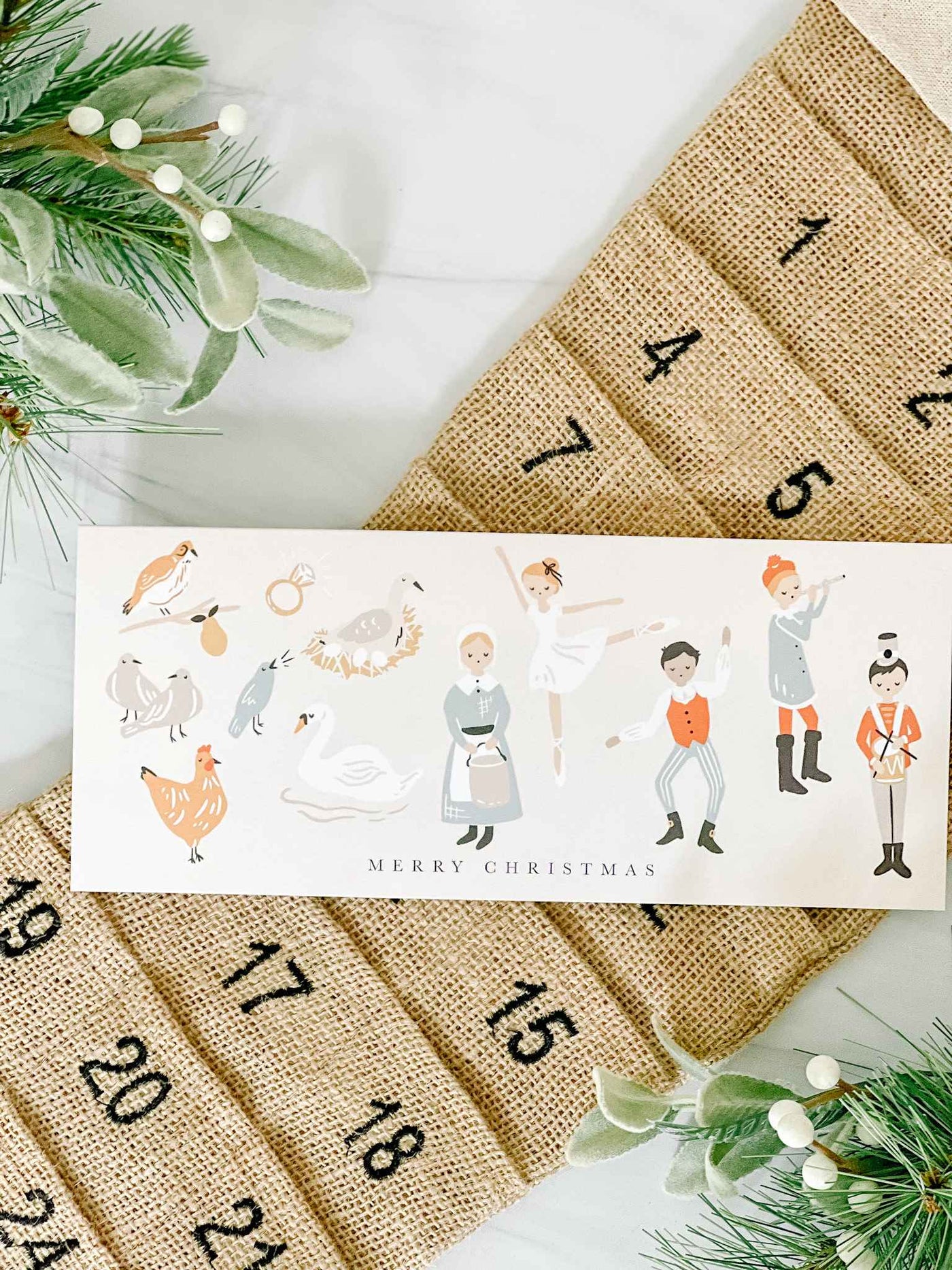 Twelve Days of Christmas Card