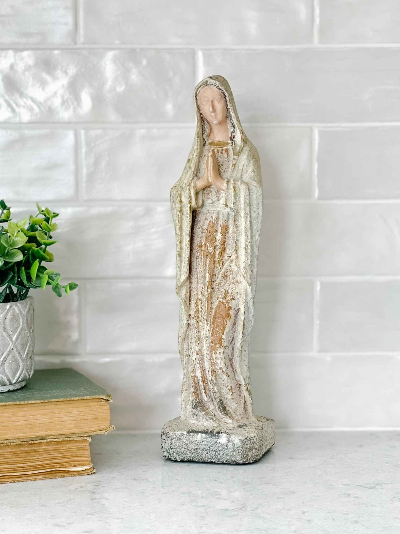 Vintage Mary Statue Catholic Home Decor House of Joppa