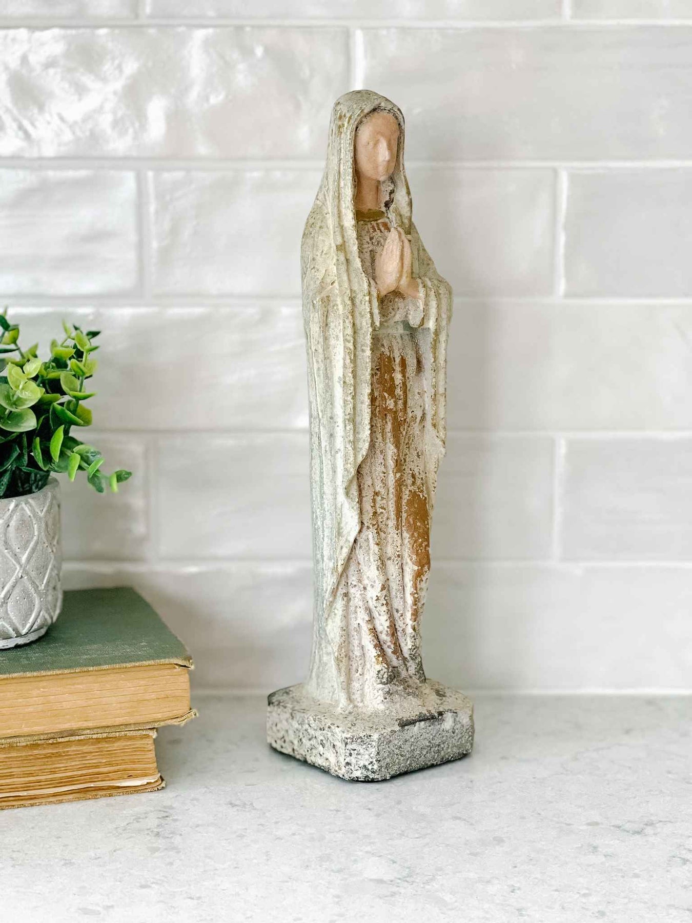 Vintage Mary Statue Catholic Home Decor House of Joppa