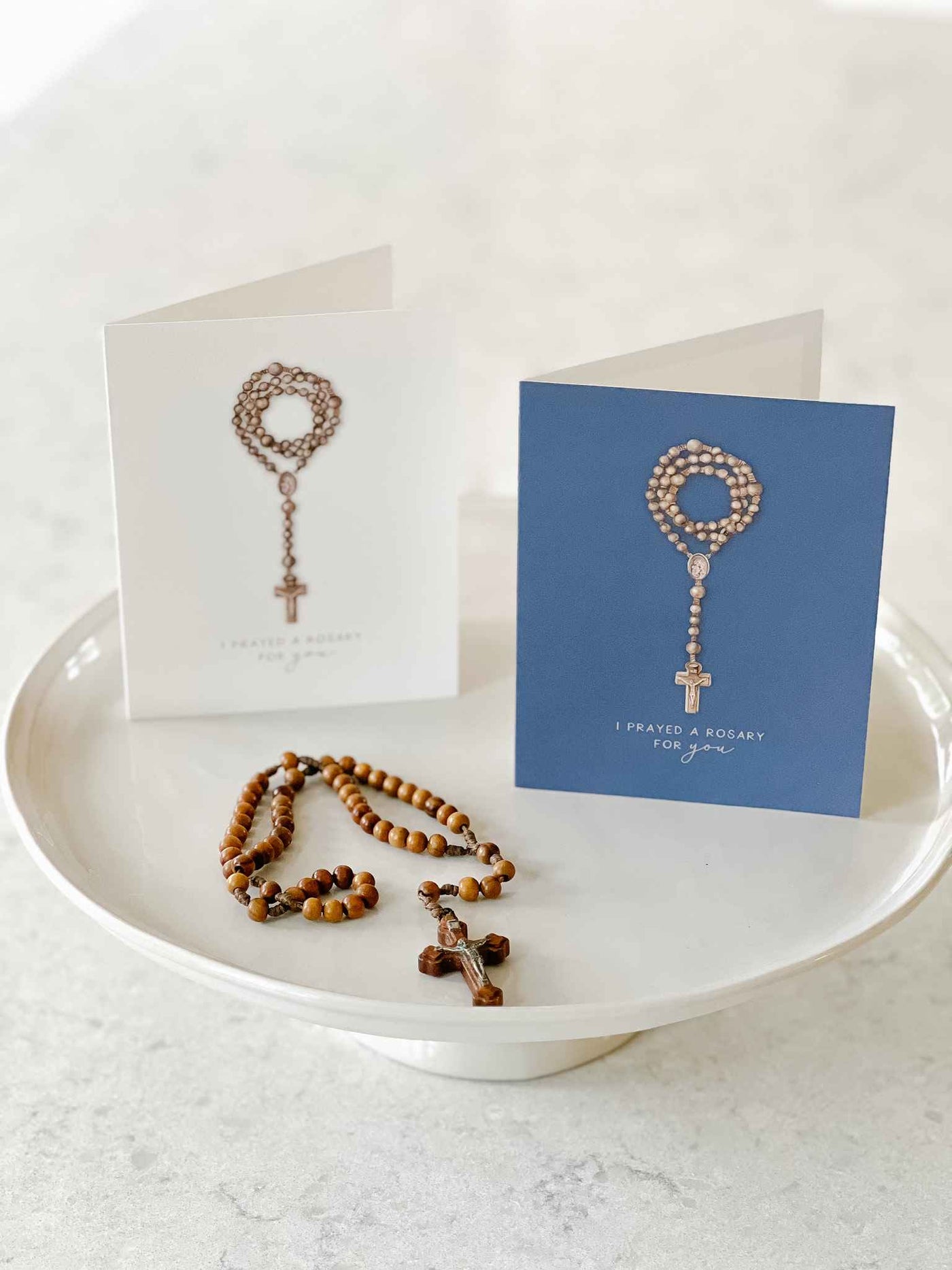 I Prayed a Rosary for You Card - Set of 4