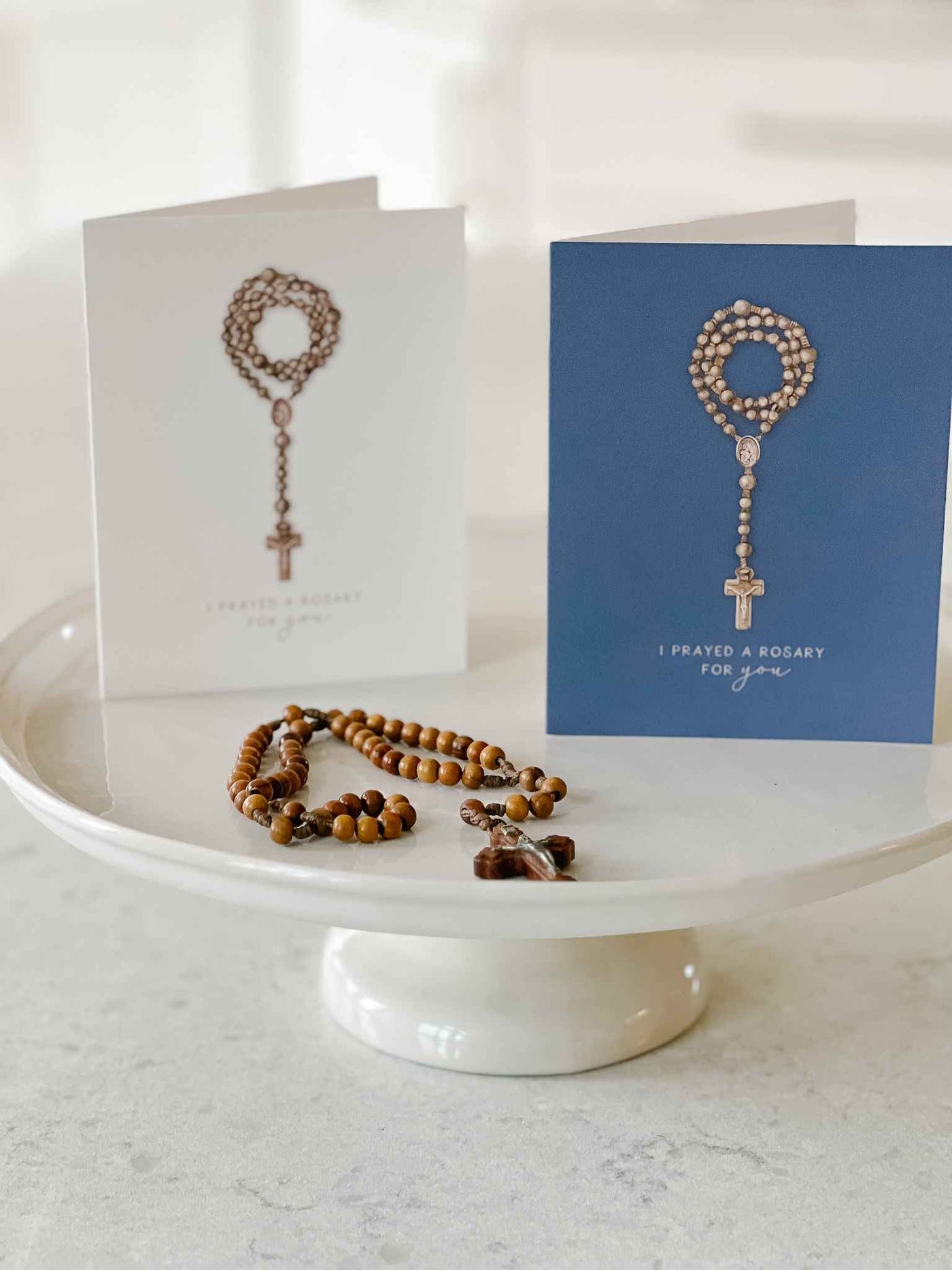 I Prayed a Rosary for You Card - Set of 4