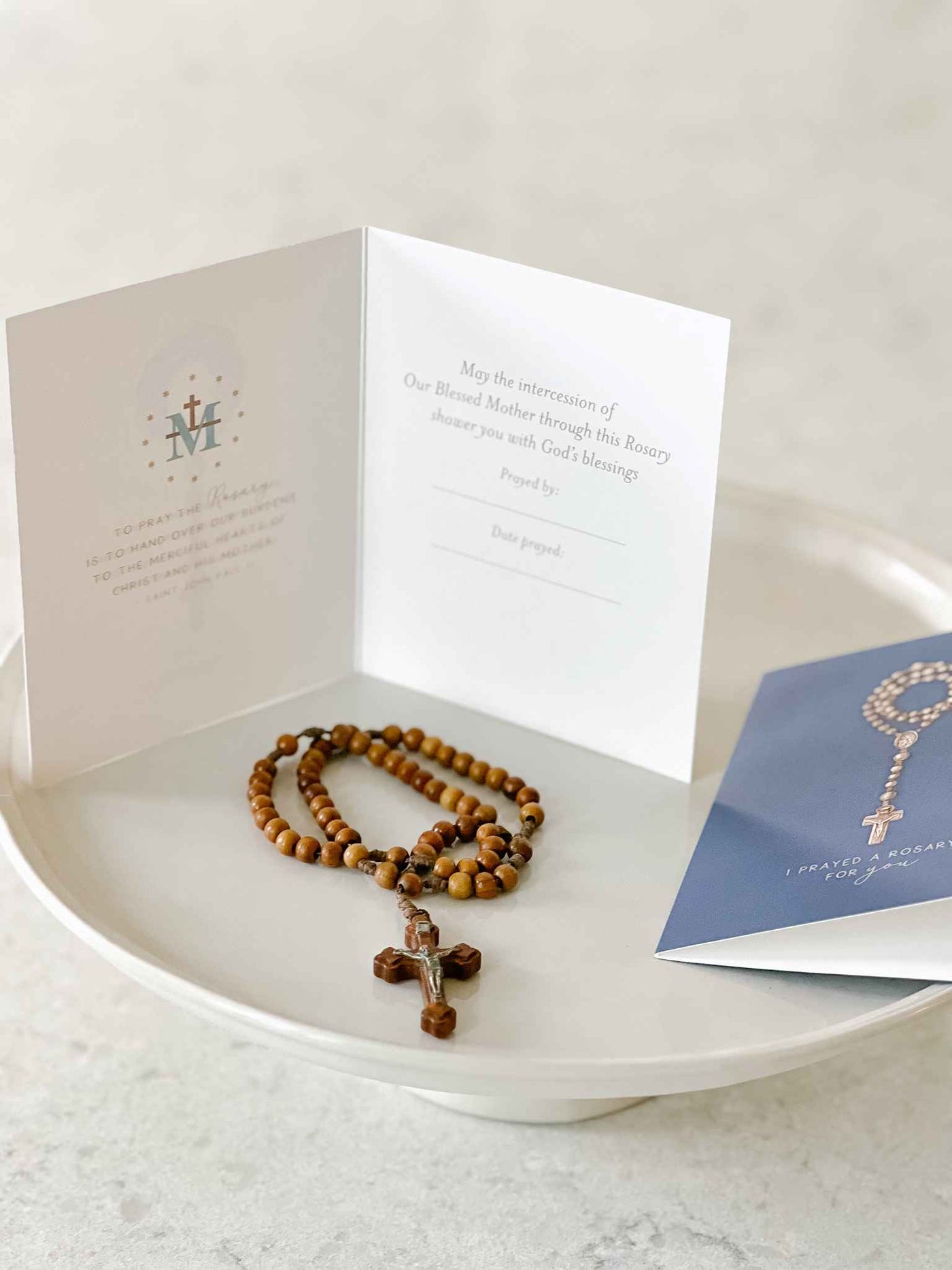 I Prayed a Rosary for You Card - Set of 4