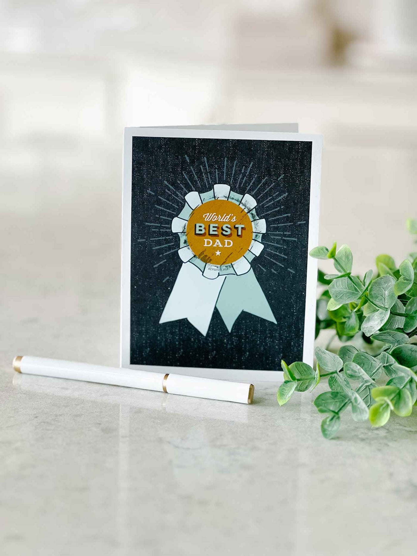 Worlds Best Dad - Scratch off Father's Day Card